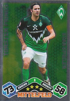 Torsten Frings Werder Bremen 2010/11 Topps MA Bundesliga Star Spieler #8